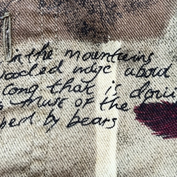 Woolrich EAGLES BIRD flannel shirt men’s XL burgundy feather 90s dad Shirt woods - Picture 8 of 14